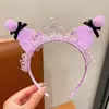 Diadema Infantil Kouromi Corona de Princesa para Niña Hilo de Pedrería Hilo Diadema para el Cabello Corona para la Cabeza de Niña Tarjeta para el Cabello Accesorios para el Cabello