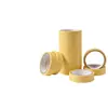 Fita crepe amarela em estoque para decoração e pintura, fácil de rasgar sem deixar resíduos, escrevível, disponível em quantidades suficientes para atacado