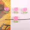 Dibujos Animados Lindo Cuentas Hecho a Mano DIY Cadena para Teléfono Móvil Joyería Colgante Cuentas Sueltas Agujero Recto Punto Aceite Cuentas Oso Flor Japonesas y Coreanas