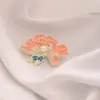 Broche para Traje, Flor de Pecho Anti-Exposición con Lazo, Pin de Pecho de Verano, Botón Anti-Exposición para Camisa sin Coser, Imperdible Versátil