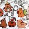 Llavero de Acrílico Personalizado para Cobaya Japonés y Coreano Capibara Lindo Divertido Divertido Pequeño Regalo Llavero Colgante Decorativo