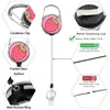 Lanyard con Hebilla Fácil de Tirar Telescópica Desmontable para Insignia de Trabajo Portatarjeta de Identificación con Corazón de Fresa UV Doble Cara Más Vendido Transfronterizo Listo para la Venta