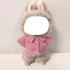 La primera y segunda generación de colgantes Labubu ropa camisa a rayas pantalones bolsa traje tela ropa de bebé reemplazo