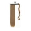 [punto segundo pelo] cabello largo liso gancho y bucle cola de caballo mate extensión de cabello de fibra química peluca Cola de Caballo Recta