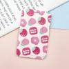 Funda para tarjeta tipo deslizante fresca y sencilla, tarjeta de comida de flor roja pequeña de campus, funda protectora para tarjeta de campus, funda para tarjeta de trabajo, etiqueta de control de acceso