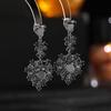 Pendientes de tesoro coloridos de alta calidad, ligeros, de lujo, para industria pesada, de nicho, de temperamento dulce, accesorios para vestidos de banquete, pendientes en forma de corazón
