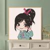 Pintura al óleo digital DIY de dibujos animados de anime Princesa tamaño pequeño 20x20 30x30 puesto mercado nocturno grafiti fábrica al por mayor
