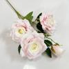 Flores Artificiales Rosa Diamante de 4 Cabezas Flores de Seda Día de San Valentín Boda Hotel Decoración del Hogar Flores Falsas Transfronterizo
