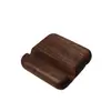 "Productos Más Vendidos Transfronterizos en Stock con Entrega Inmediata" Soporte para Teléfono de Nogal Negro para Ver Series, Soporte para Teléfono con Base de Madera Maciza, de Madera