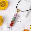 Collar de Joyería al por Mayor con Colgante de Orgonita de Grava Colorida de Amazon, Resina de Goteo, Cristal, Piedra Semipreciosa