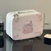 Estojo de Maquiagem Portátil Original Little Deer em PU com Espelho para Mulheres, Camadas, Grande Capacidade, Portátil para Viagens de Negócios, Bolsa Impermeável para Armazenamento de Skincare