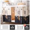 Cortina de Cama de Dormitório Estudantil Cortina Blackout de Dormitório Pano de Contorno de Cama Beliche Superior Cortina de Mesa de Beliche Cortina Proteção de Mesa Inferior Jw