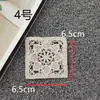 Novos acessórios de bolso de damasco DIY acessórios de vestuário feitos à mão decoração de algodão bege roupas infantis patch quadrado