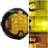 Venta Directa de Fábrica Luz de Trabajo LED Luminosa por Tres Lados Lente Amarillo y Blanco para Vehículo Todoterreno Camioneta Parachoques Delantero Modificado Faros