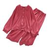 Conjunto para Niñas Popular Transfronterizo Ropa Infantil 2025 Primavera y Otoño Nuevo Niños Grandes Camisa de Manga Larga Pantalones de Pierna Ancha Conjunto de Dos Piezas