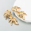 Pendientes de Ala Geométricos Creativos Europeos y Americanos para Mujer Aleación Galvanoplastia Temperamento Sentido Avanzado Pendientes Transfronterizos en stock Venta al por mayor