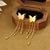 [Aço Titânio] Borboleta com Franja Estilo Minimalista Forno Ouro Genuíno Colar Feminino Ins Celebridade da Internet Corrente da Clavícula Acessórios