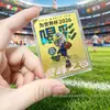 Mascote da Copa do Mundo de 2026 Ouro Puro Cartão de Ouro 999 Adesivo para Celular Holográfico a Laser Cartão de Ouro de Futebol Personalização Empresarial