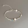 Pulsera de Perlas Shijia Apiladas Estilo Francés Lujo Ligero Nicho Exquisita Cuerda Pétrea Pulsera de Perlas 2024 Nuevo Sentido de Alta Gama