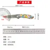 Navaja plegable de acero de Damasco transfronteriza, Cuchillo para frutas, Cuchillo portátil para exteriores, Cuchillo hecho a mano, Cuchillo con mango turquesa