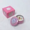Vela de Aromaterapia de Hojalata del Sudeste Asiático Transfronteriza Ceremonia de Acompañamiento de Boda Aceite Esencial Cera de Soja Flor Seca Vela de Aromaterapia Venta al por Mayor