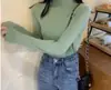 Suéter de cuello alto para mujer, capa base, ropa interior elegante, delgado, Otoño 2026, Calentador, Cálido, Camiseta de manga larga
