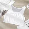 Tk Modelador Curto Corset Botão Lateral Seios Grandes Parecem Menores Super Plano e Bonito t Colete Esportivo Estudante Corset Íntimo para Envolver o Peito