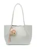 Bolsa Tote Verão 2026 Novo Estilo, Grande Capacidade, Cor Sólida da Moda, Bolsa de Ombro Elegante para o Dia a Dia, Bolsa de Braço Tendência