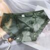Calcinha de Renda Transparente de Cintura Baixa e Malha Estilo Japonês para Mulheres, Calcinha Doce com Laço Transparente para Meninas, Respirável e Levanta o Quadril