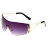 Nuevas Gafas Deportivas de Moda Y2K Europeas y Americanas Sin Montura de Una Pieza Gafas de Sol Milenio Gafas de Sol Populares de Amazon Tendencia Transfronteriza