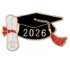 Temporada de Graduación 2026 Europea y Americana Broche de Birrete Doctoral Insignia Conmemorativa de Graduación y Examen de Admisión Universitaria Regalo para Estudiantes Broche de Aleación Accesorio
