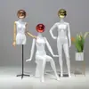 Adereços Modelo Corpo Inteiro Manequim Feminino para Loja de Roupas Vitrine Manequim com Postura Sentada Galvanoplastia Cabeça de Bola Criativa Manequim Meio Corpo