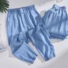 Foto Real 90kg Talla Grande Jeans Delgados de Seda de Hielo para Mujer Casual Verano Nuevo Leggings Sueltos Calle Trendy