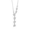 Colar de clavícula S925 de prata esterlina com incrustação de diamante, versátil, coleção feminina, joia, pingente longo de franja simples, alta qualidade, japonês e coreano
