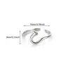 Tendencia Nueva Transfronteriza Anillo Ancho de Acero Inoxidable con Textura Geométrica para Hombres y Mujeres Irregular Acero de Titanio Anillo de Lujo de Gama Alta