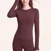 Top de Yoga Transpirable Estilo Nube Ajustado para Mujer, Camiseta Deportiva para Exteriores Running, Favorecedor para los Hombros, Efecto Adelgazante, Directo de Fábrica