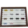 Pendientes de botón de plata de ley S925 con perla blanca australiana Aurora estilo S, simples y versátiles, elegantes y de alta gama, pendientes de lujo ligero