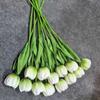 Flores Artificiales de Tulipán, Flores Falsas para Decoración de Sala de Estar, Flores Artificiales de Seda, Decoración del Hogar, Flores Artificiales de PU