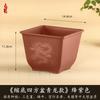 Maceta Personalizada de Exportación Imitación Arena Púrpura Planta Suculenta Mármol Dorado Jardinería Maceta para Bonsái Cuadrada de Plástico