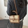 2025 Primavera Nova Moda Casual Bolsa de Ombro Retro Contraste Cor Simples Bolsa de Ombro Commuter Simples Estilo Ocidental Bolsa Crossbody
