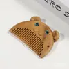 Peine de Sándalo Verde Mini Portátil de Bolsillo Doce Signos del Zodiaco Logo Personalizado Peine de Madera Regalo para Mujer Peine para Bebé
