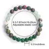 Pulseras de Venta Caliente Transfronteriza Amazon Aliexpress Hechas de Cinco Tipos de Piedras Naturales como Piedra de Punto Verde, Gema Verde Flor, Etc., al por Mayor