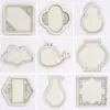 Ímã de geladeira imitação de brocado Song Miaoyin moldura de madeira DIY adesivo magnético feito por você mesmo ímã de geladeira de madeira moldura vazia kit de material para porta-retrato atacado