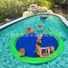(Personalizado) Cadeira de Lounge Flutuante Inflável para Piscina de Lazer ao Ar Livre Cama Flutuante Inflável Redonda Plataforma Flutuante