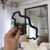 Estilo K de Dongdaemun Aro Ondulado para Cabelo Fino Antiderrapante Abertura para Cabelo Plástico Simples Aro para Lavar o Rosto Suprimento de Barraca de Rua Jianghu Venda Quente