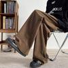 Pantalones de pana holgados de pierna ancha para hombre, Otoño, Talla extra grande, Talla extra, 150 kg, Pantalones casuales, Pantalones de pierna ancha