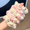 2026 Versión Coreana Lindo Scrunchie de Peluche Dibujo Animado Otoño e Invierno Goma para el Cabello Accesorio para el Cabello Diario Dulce