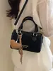 Yue Zi 2026 Otoño Temprano Nuevo Estampado de Leopardo Retro Bolso Pequeño Moda Versátil Bolso de Hombro Cruzado Bolso Boston Almohada