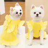 Vestidos de otoño e invierno para mascotas, ropa para perros y gatos, vestidos con forro polar y accesorio para correa para perros medianos y grandes, al por mayor