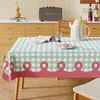 Mantel Dopamina, Impermeable y a Prueba de Aceite Sin Lavado, Tapete de Mesa de PVC, Tacto de Lujo Ligero de Gama Alta, Mantel Rectangular Estilo Ins para Mesa de Café